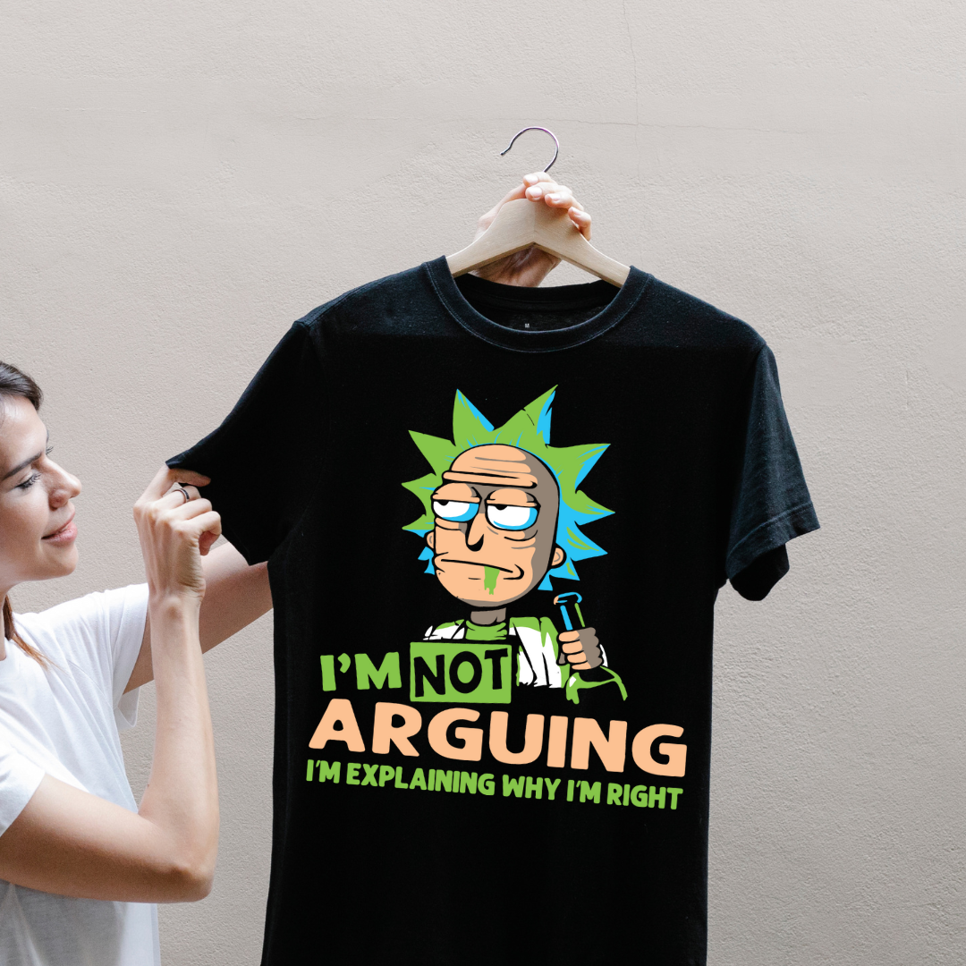 Rick & Morty “I’m Not Arguing” Graphic T-Shirt
