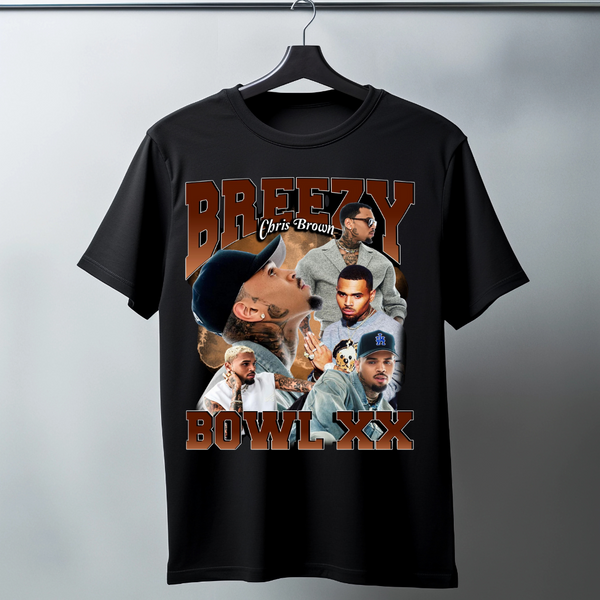 Chris Brown "Breezy" Vintage Hip-Hop Fan T-Shirt - Retro Music Merchandise