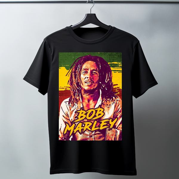 Bob Marley Retro Graphic T-Shirt – Reggae Style