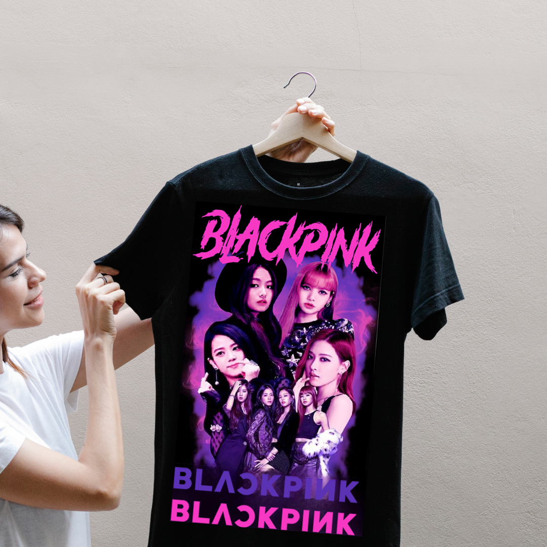 BLACKPINK Vintage Style Fan T-Shirt - K-Pop Concert Merchandise