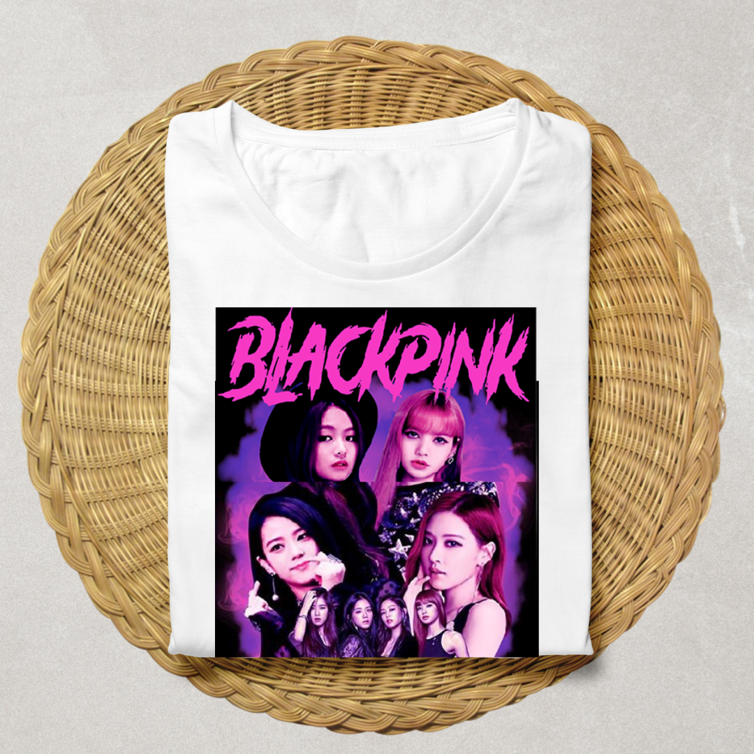BLACKPINK Vintage Style Fan T-Shirt - K-Pop Concert Merchandise