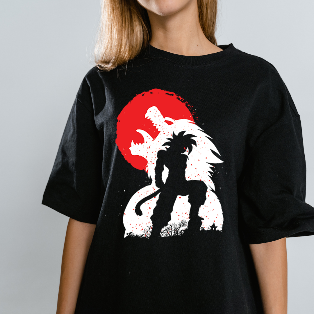 Saiyan Warrior Moon Shadow T-Shirt
