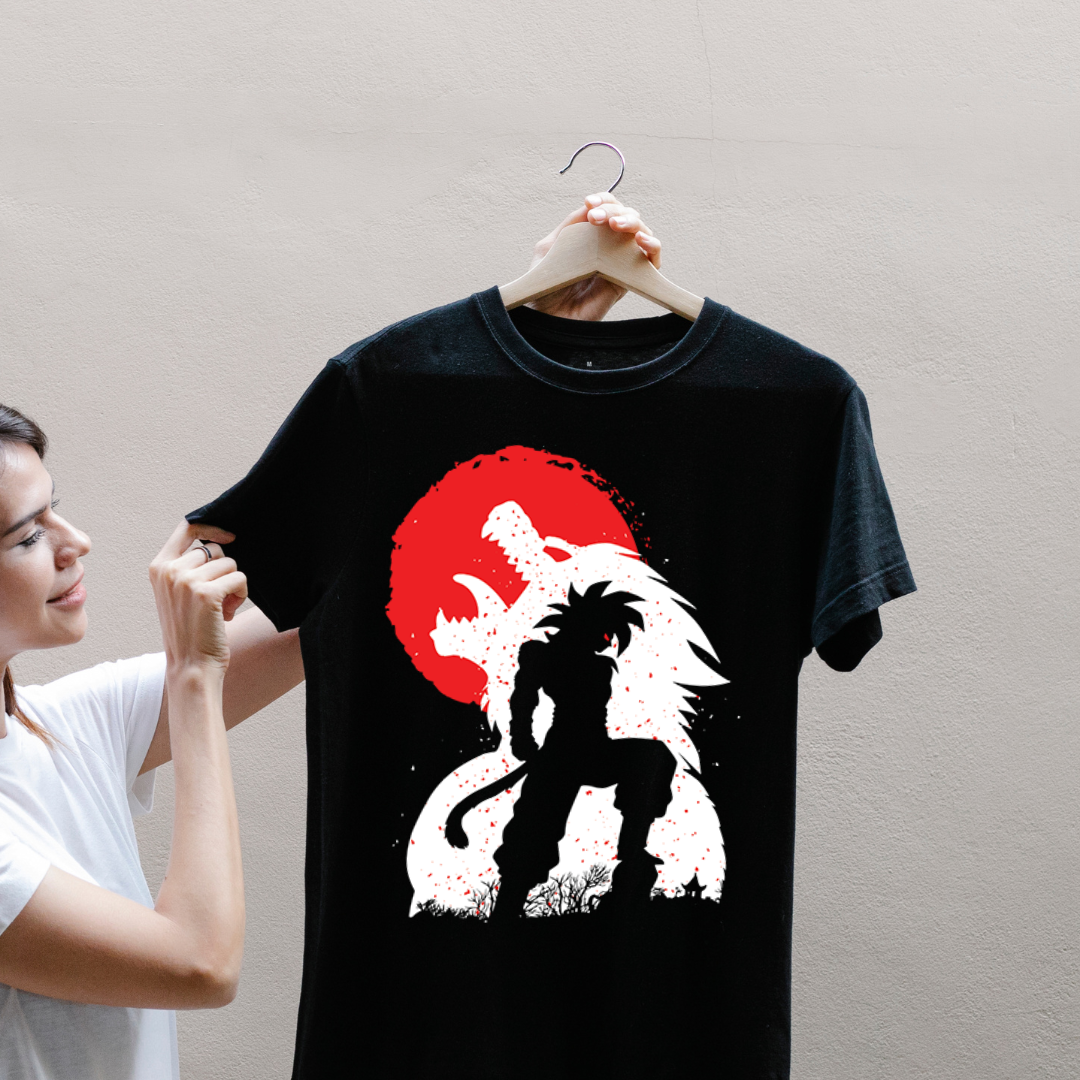 Saiyan Warrior Moon Shadow T-Shirt