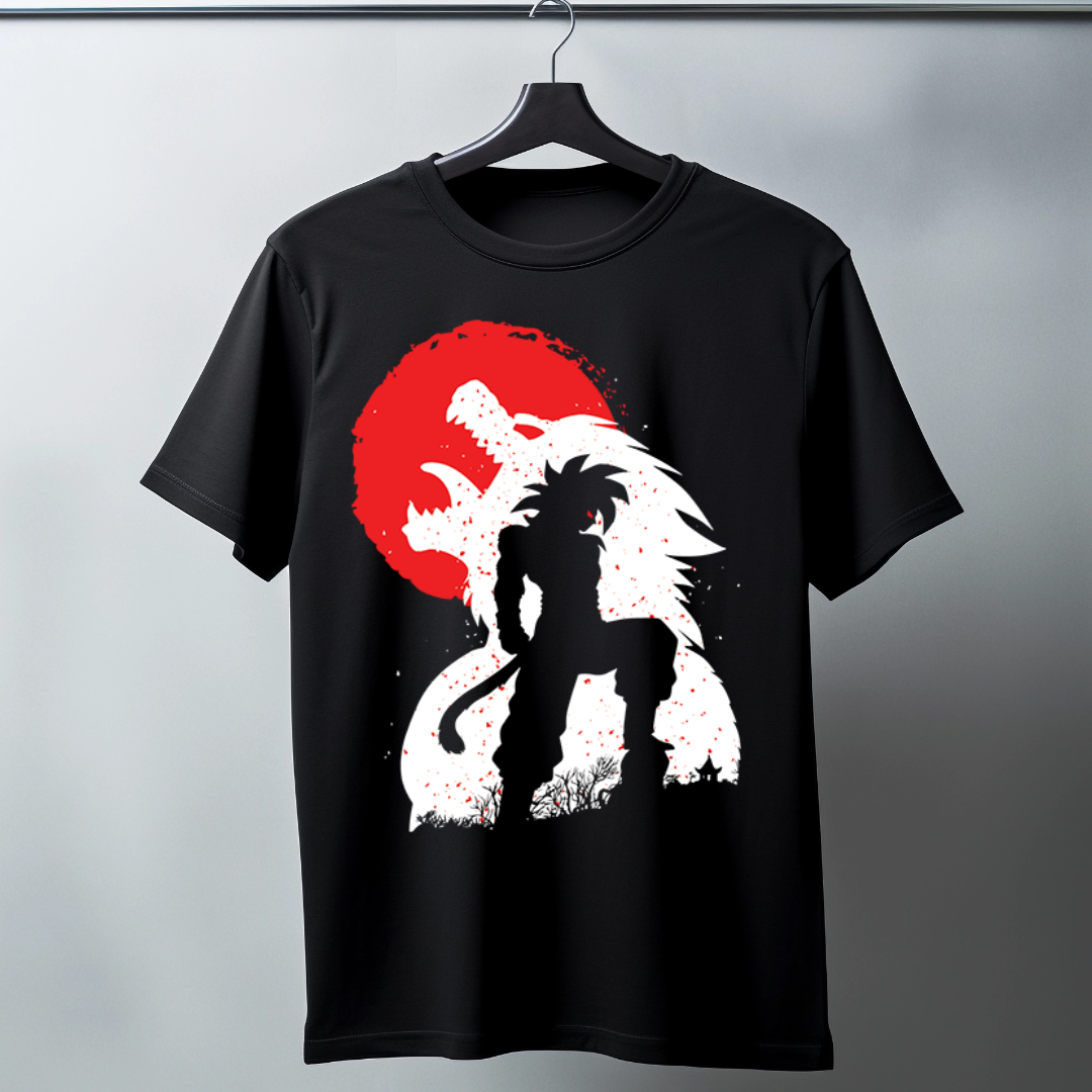 Saiyan Warrior Moon Shadow T-Shirt